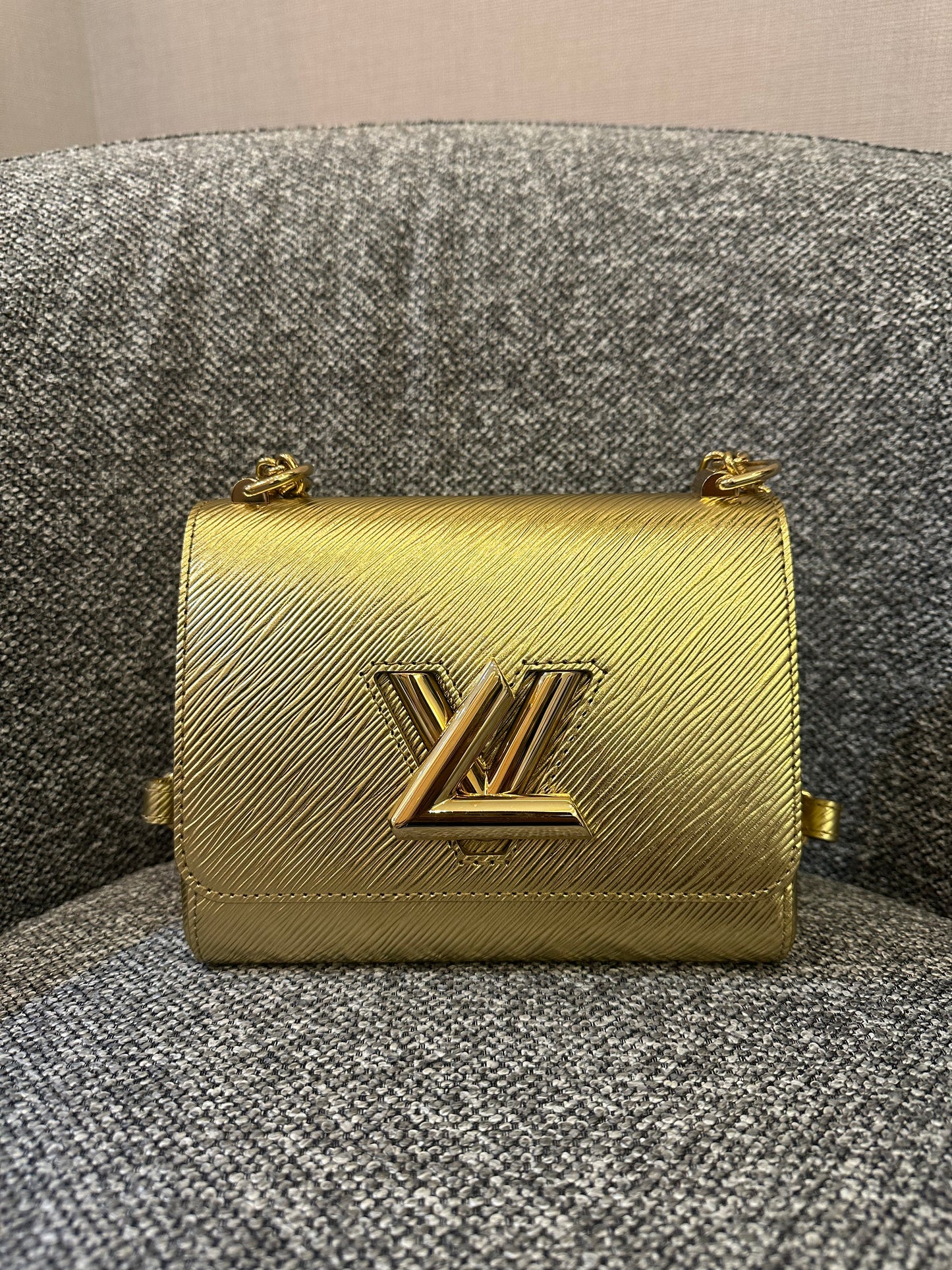 Louis Vuitton Twist PM in Gold Epi Leather