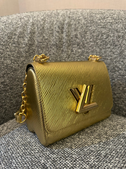 Louis Vuitton Twist PM in Gold Epi Leather