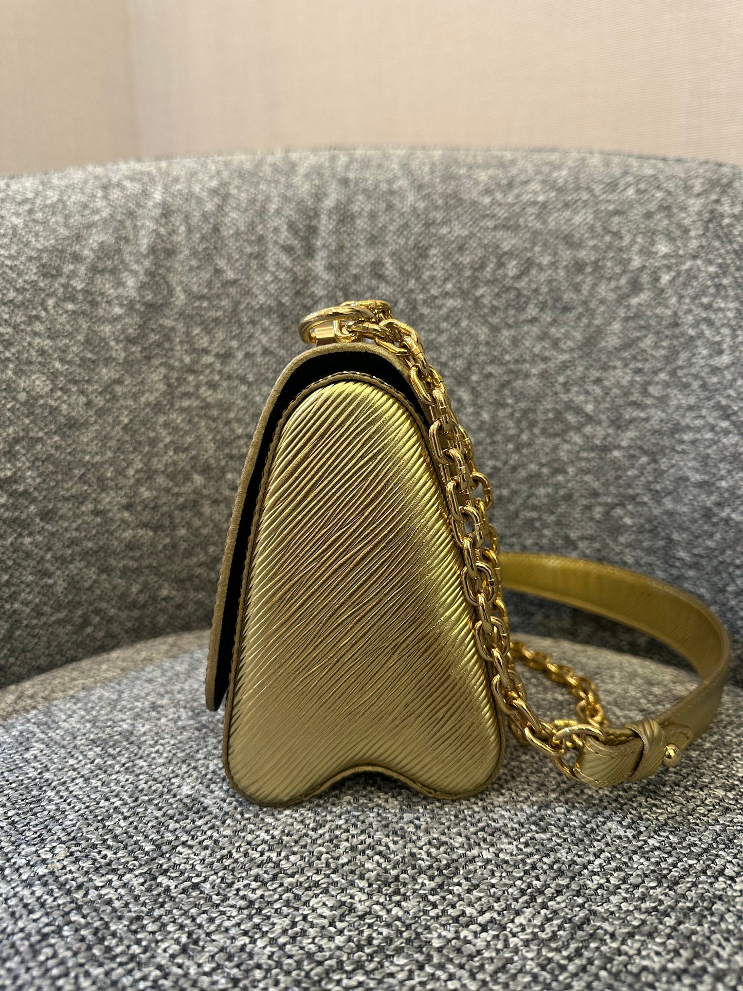 Louis Vuitton Twist PM in Gold Epi Leather