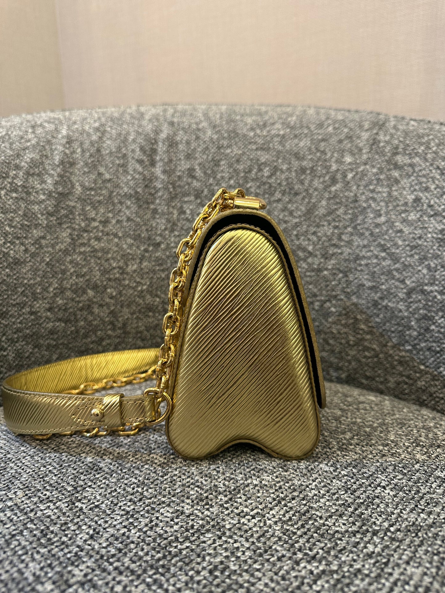Louis Vuitton Twist PM in Gold Epi Leather
