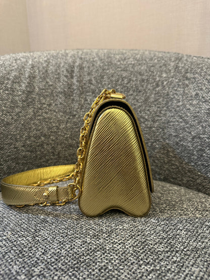 Louis Vuitton Twist PM in Gold Epi Leather