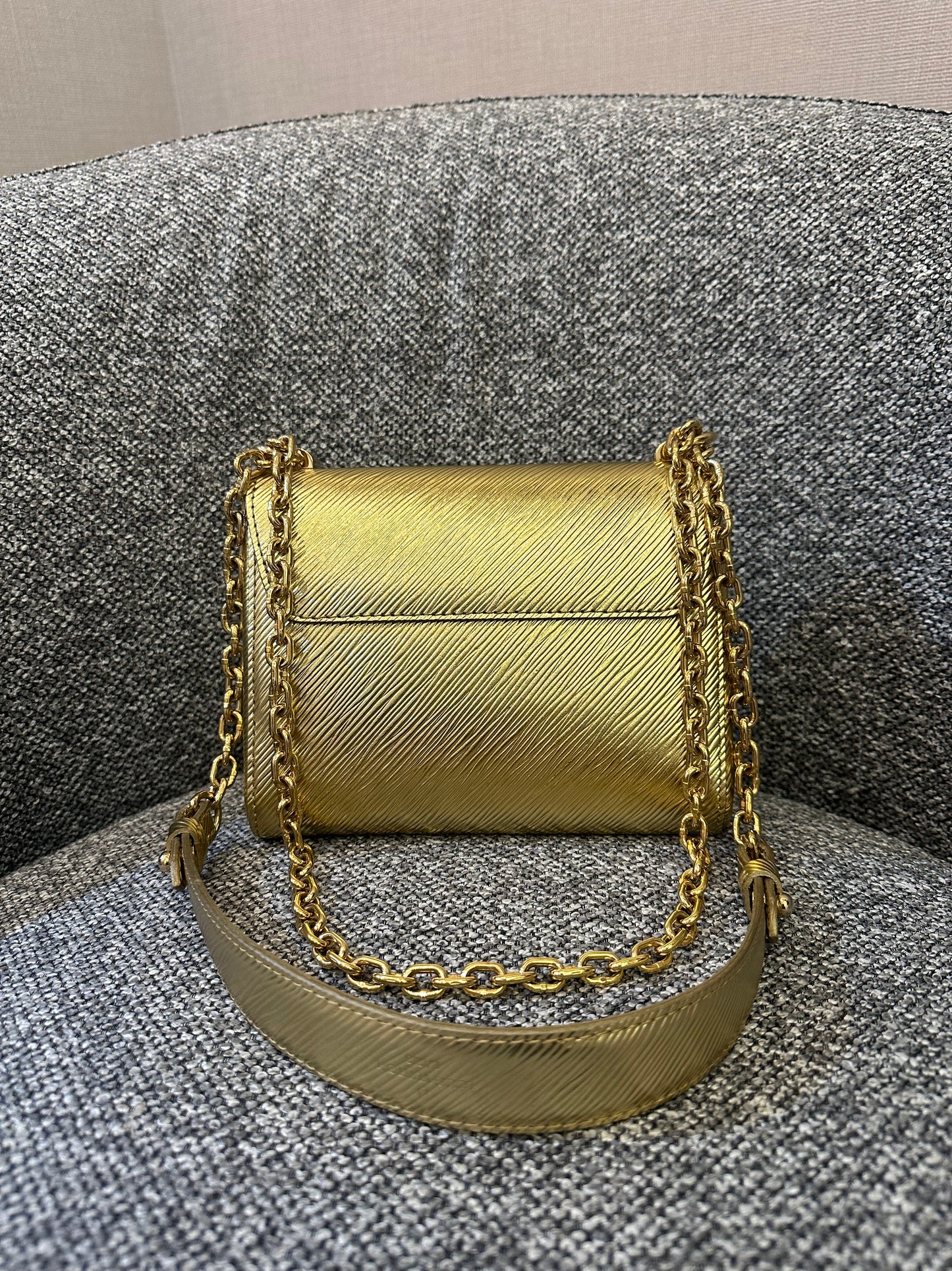 Louis Vuitton Twist PM in Gold Epi Leather