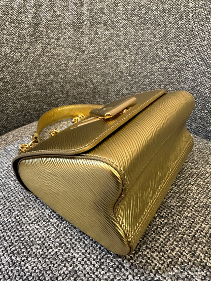 Louis Vuitton Twist PM in Gold Epi Leather