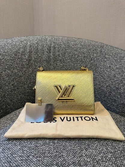 Louis Vuitton Twist PM in Gold Epi Leather