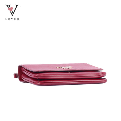 Prada Leather Crossbody Bag in Red