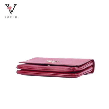 Prada Leather Crossbody Bag in Red