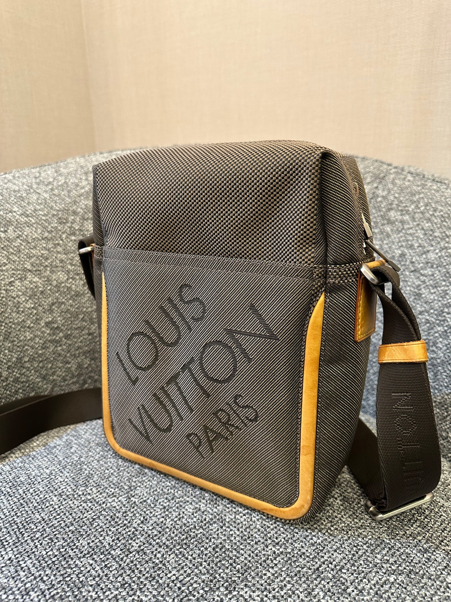 Louis Vuitton Terre Damier Geant Citadin PM Messenger Bag