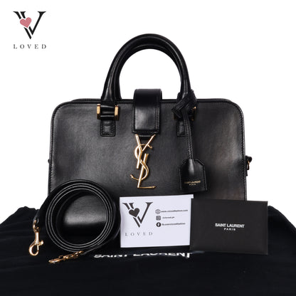 Baby Monogram Cabas In Black Leather