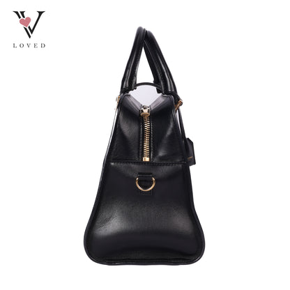 Baby Monogram Cabas In Black Leather
