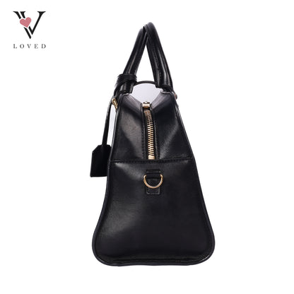 Baby Monogram Cabas In Black Leather