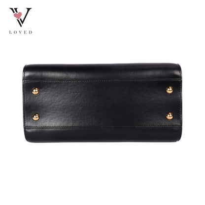 Baby Monogram Cabas In Black Leather