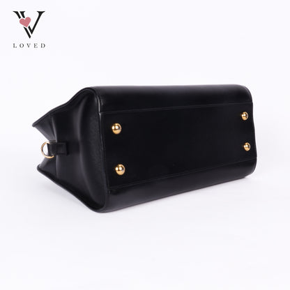 Baby Monogram Cabas In Black Leather