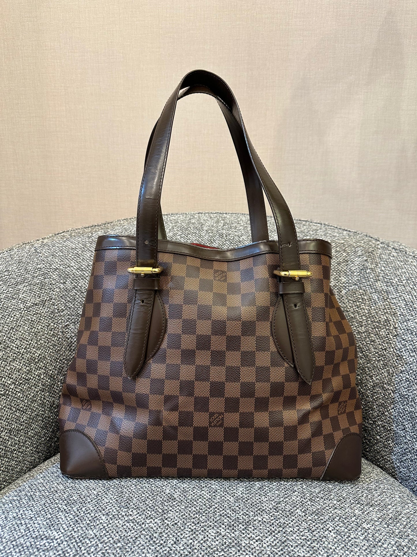 Louis Vuitton Hampstead MM Tote Bag in Damier Ebene