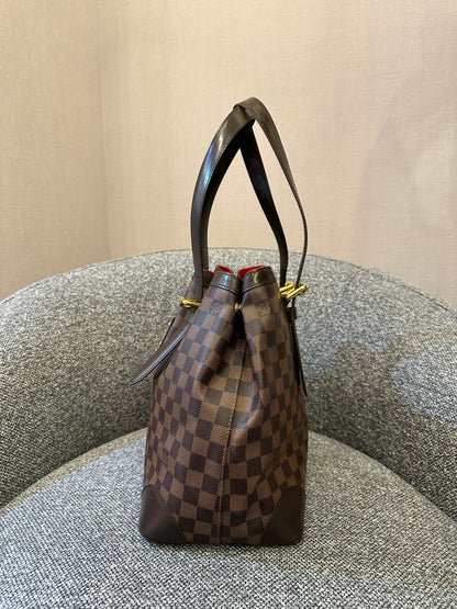 Louis Vuitton Hampstead MM Tote Bag in Damier Ebene