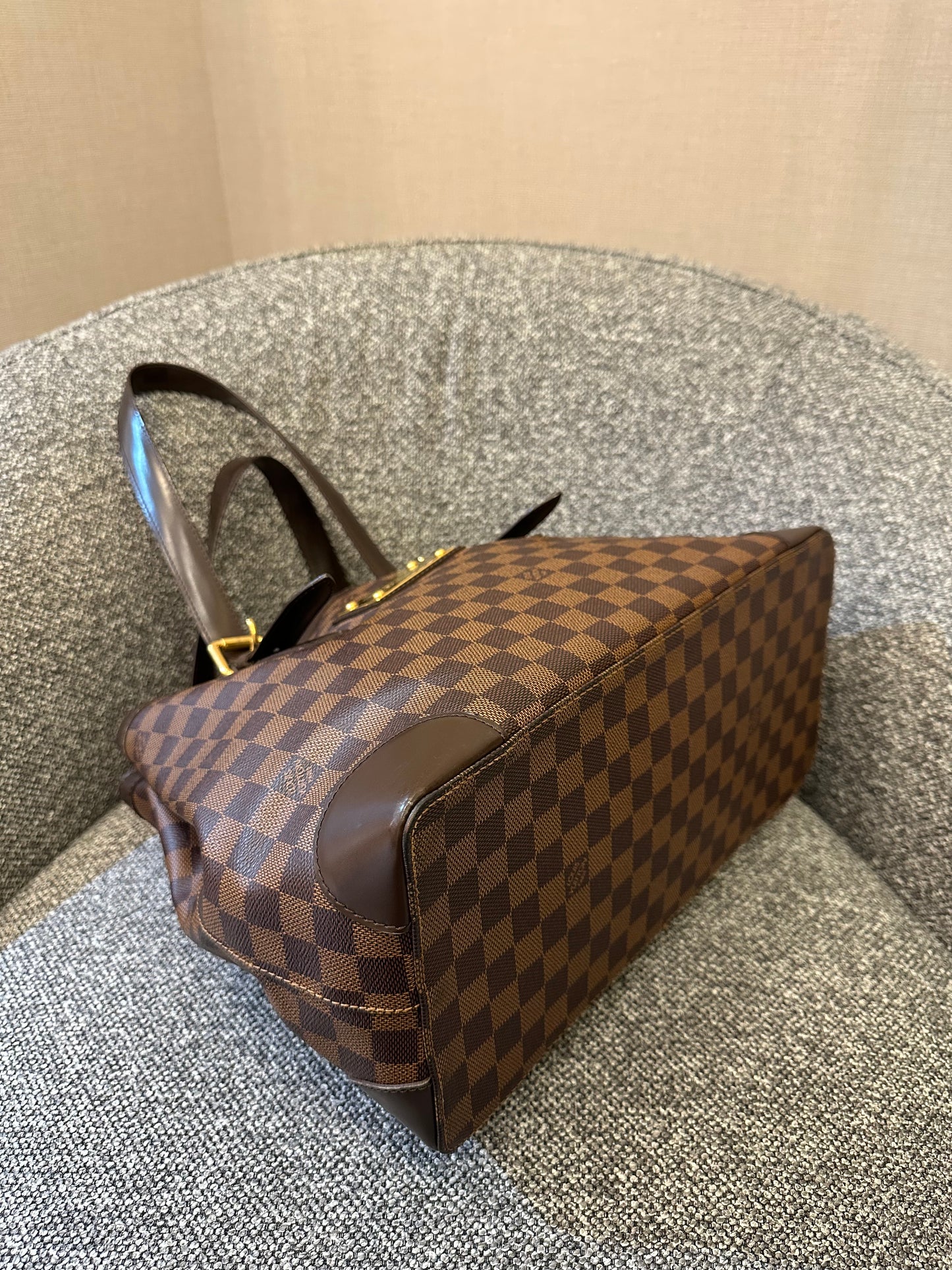 Louis Vuitton Hampstead MM Tote Bag in Damier Ebene