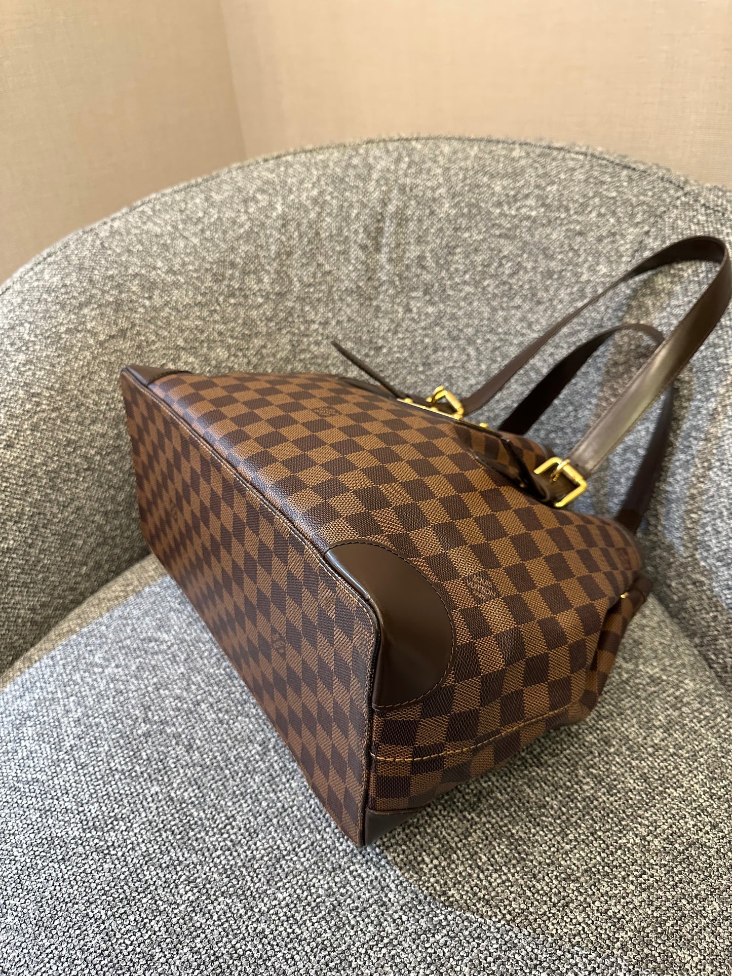 Louis Vuitton Hampstead MM Tote Bag in Damier Ebene
