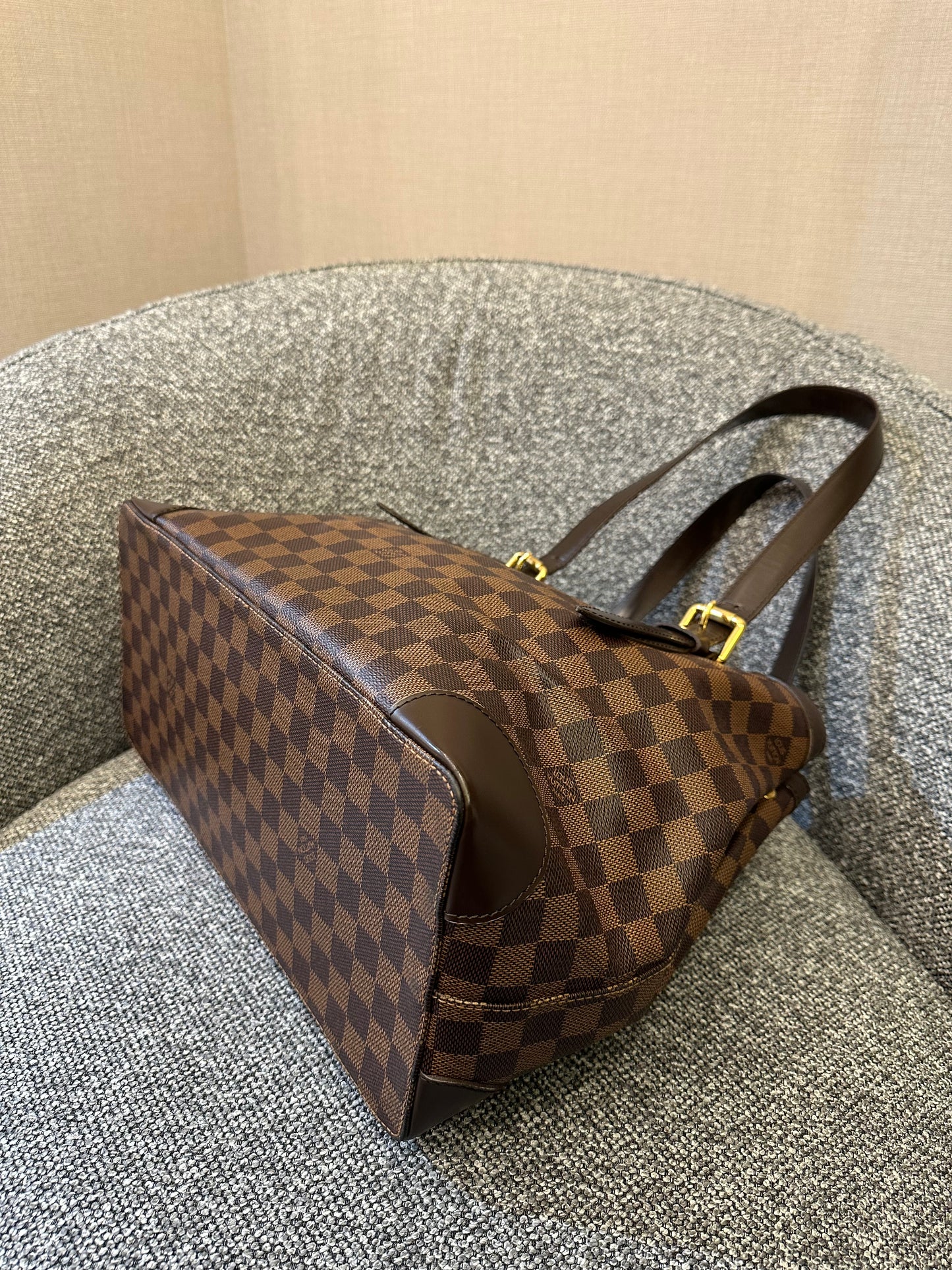 Louis Vuitton Hampstead MM Tote Bag in Damier Ebene
