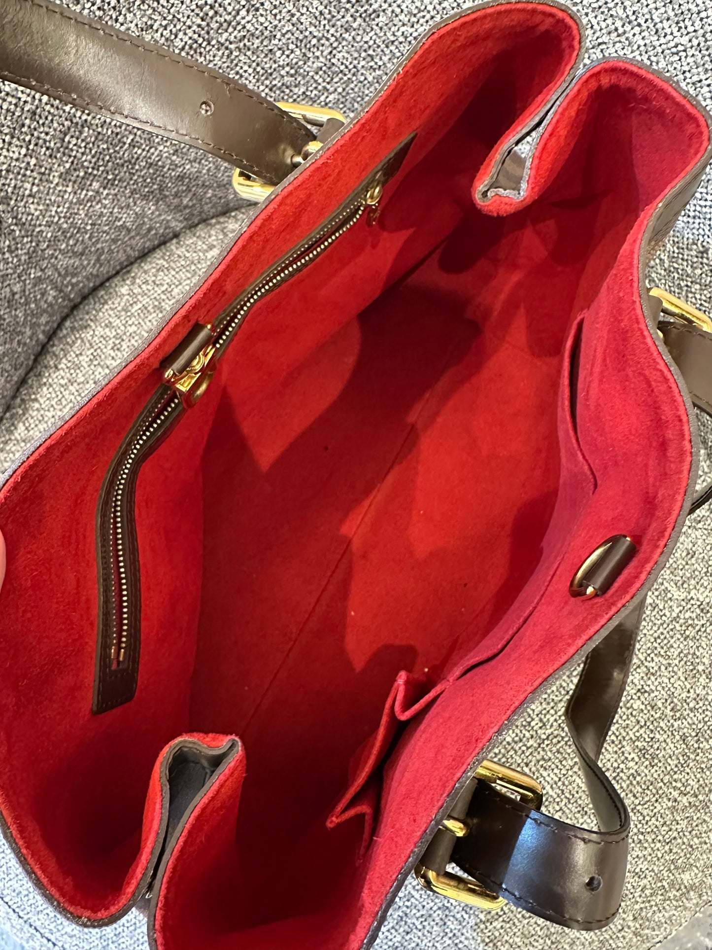 Louis Vuitton Hampstead MM Tote Bag in Damier Ebene