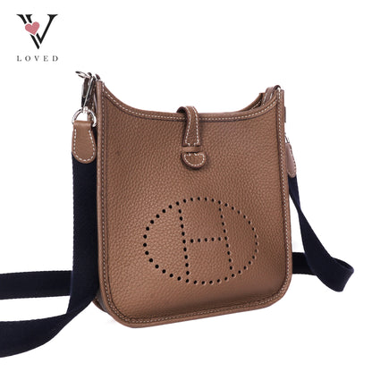 Evelyne In Taupe Clemence Leather
