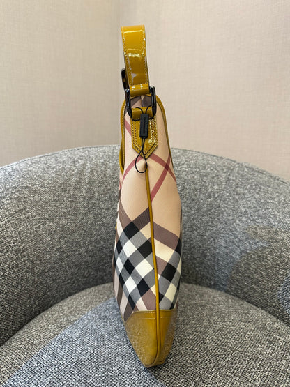 Burberry Brooke Hobo Bag in Yellow Patent Leather