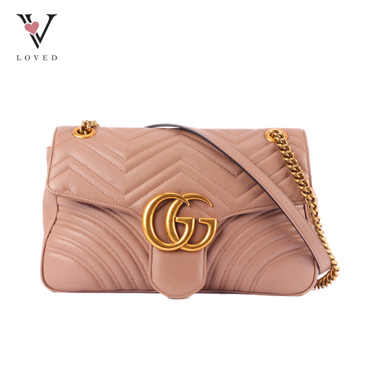 Gucci GG Marmont Matelasse Leather Shoulder Bag