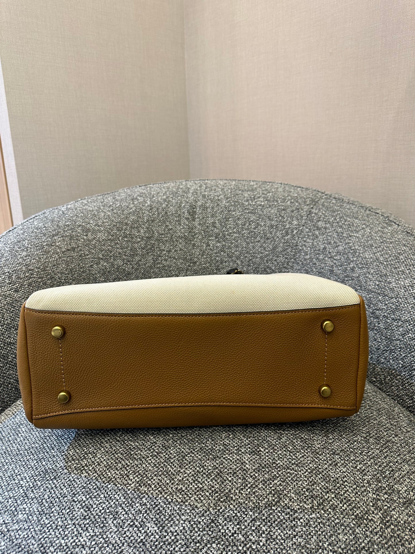 Coach Lora Carryall Tote Bag in Colorblock Pebbled Leather