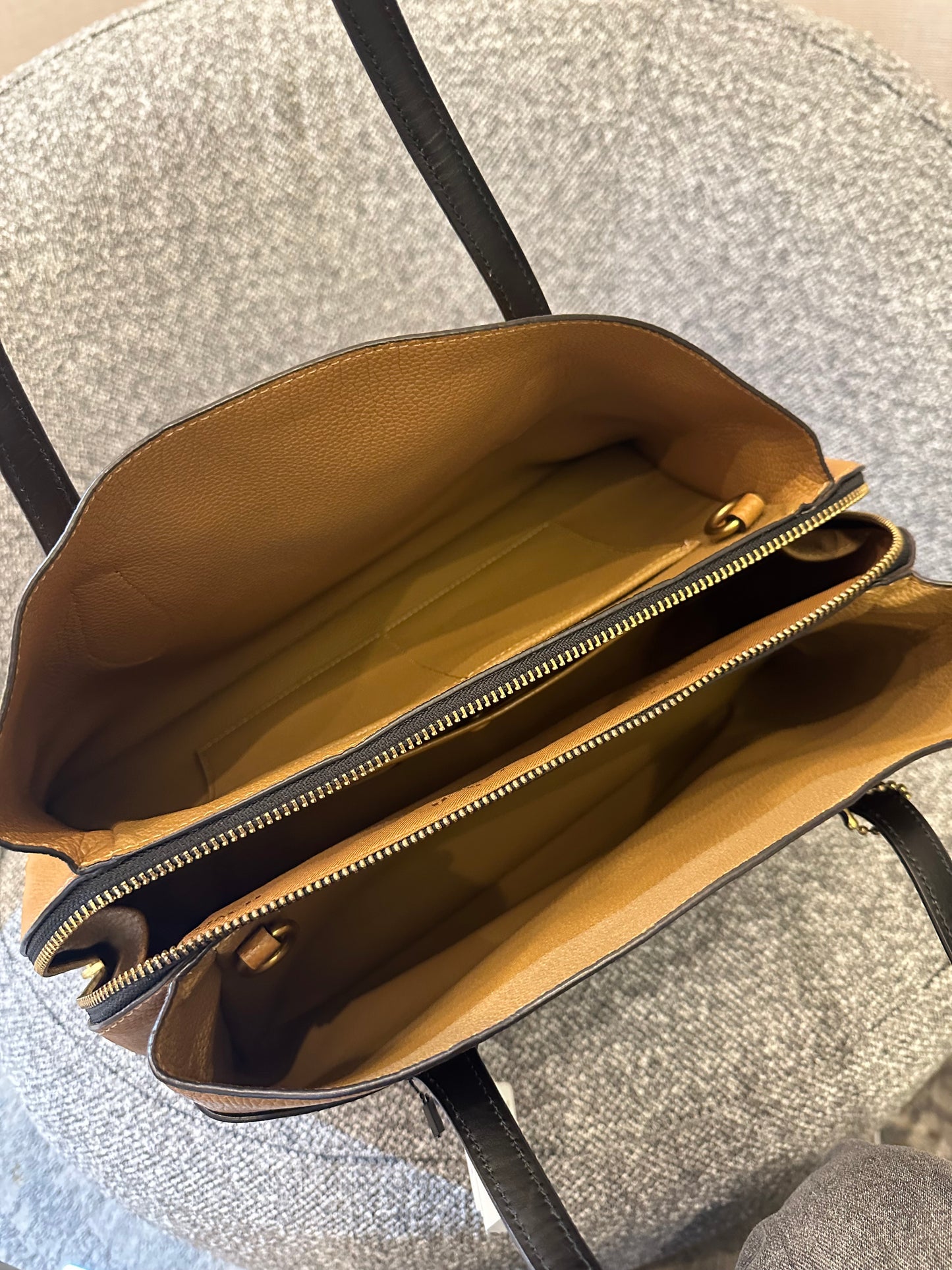 Coach Lora Carryall Tote Bag in Colorblock Pebbled Leather