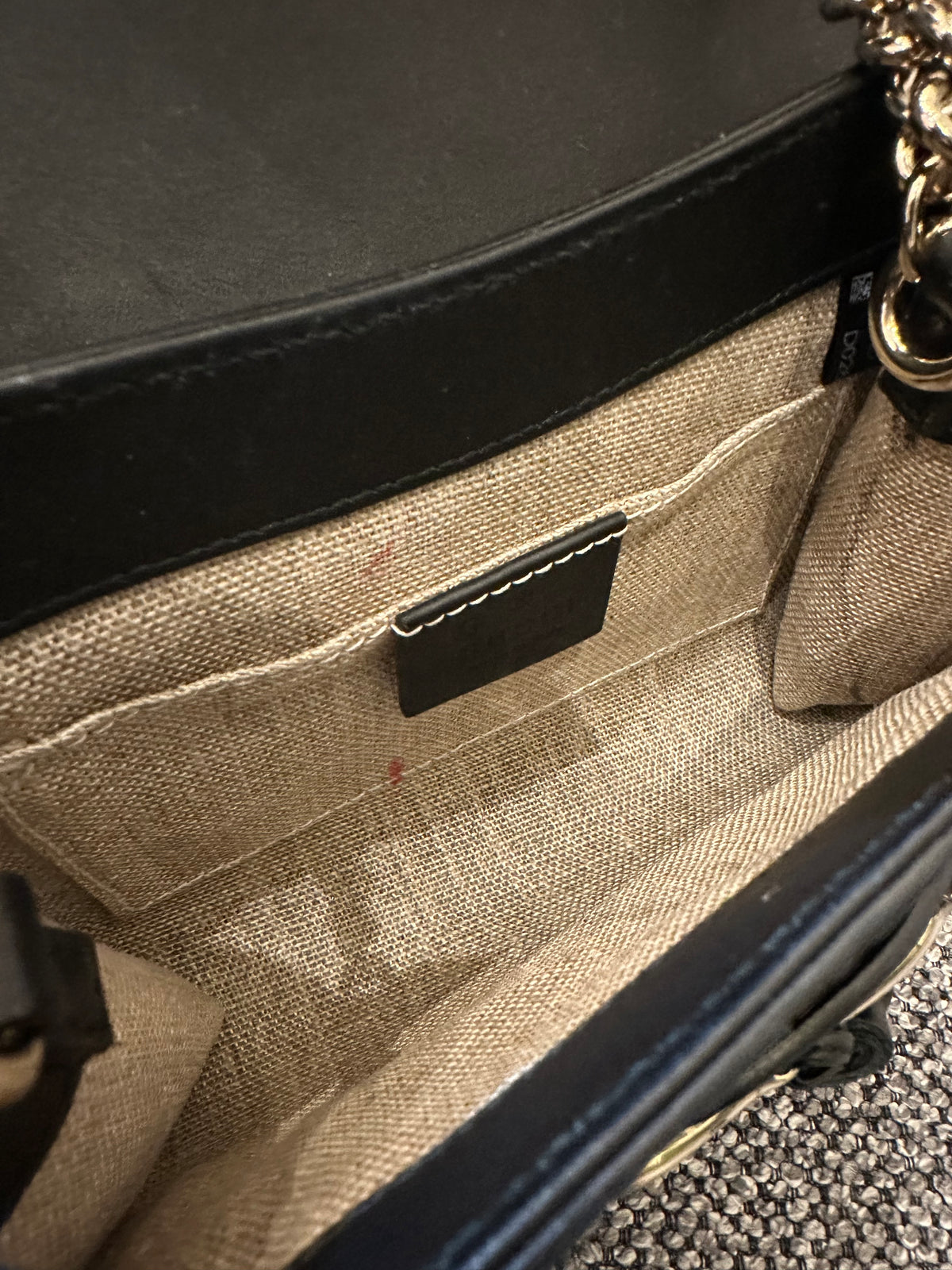 Gucci Microguccissima Mini Emily Shoulder in Black Leather