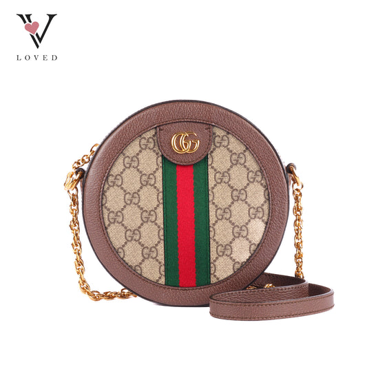 Gucci Ophidia GG Supreme Round Shoulder Bag