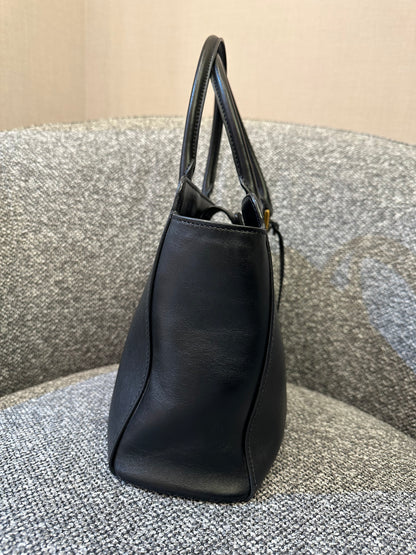 Prada Saffiano Soft Calfskin Tote Bag in Black