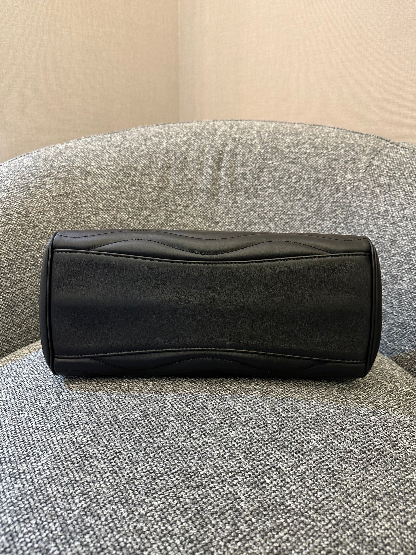 Louis Vuitton New Wave Chain Tote in Black Quilted Calfskin Leather