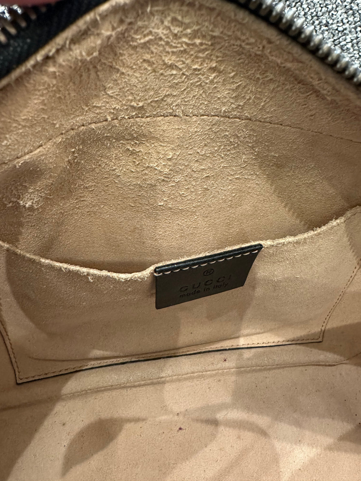 Gucci GG Marmont Small Camera Bag in Black Quilted Leather