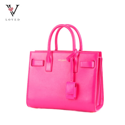 Yves Saint Laurent Nano Sac De Jour Tote Bag In Bright Pink