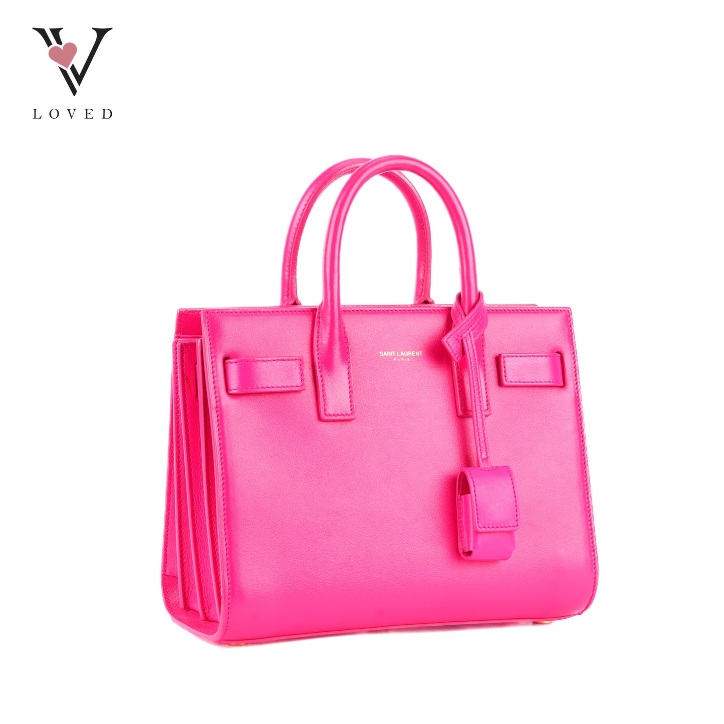 Yves Saint Laurent Nano Sac De Jour Tote Bag In Bright Pink