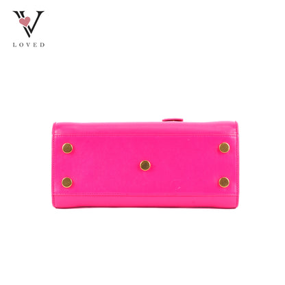Yves Saint Laurent Nano Sac De Jour Tote Bag In Bright Pink
