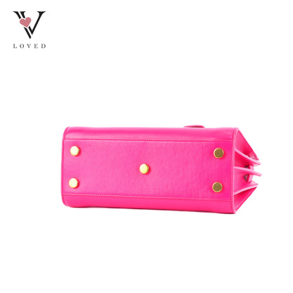 Yves Saint Laurent Nano Sac De Jour Tote Bag In Bright Pink