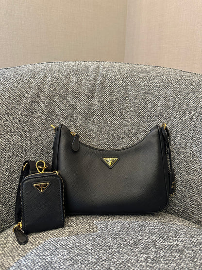Prada Re-Edition 2005 In Black Saffiano Leather