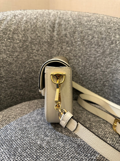 Gucci Horsebit 1955 Mini Crossbody Bag in White