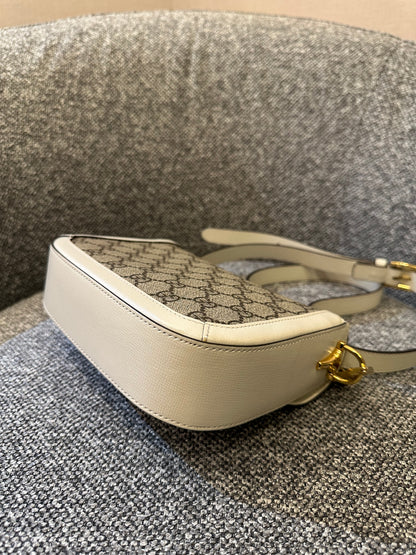 Gucci Horsebit 1955 Mini Crossbody Bag in White