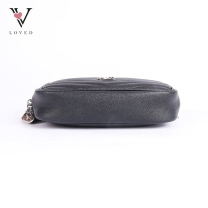 Grained Leather Matelasse Monogram Mini Lou Camera Bag
