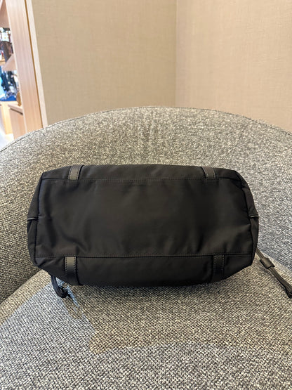 Prada Tote Bag in Black Tessuto Nylon and Leather