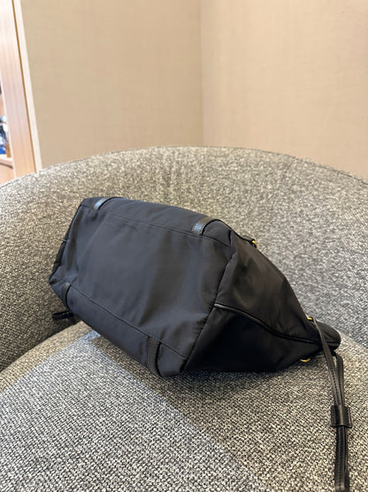 Prada Tote Bag in Black Tessuto Nylon and Leather