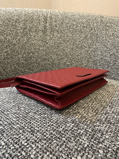 Gucci Microgussimina Continental Flap Wallet in Red Leather