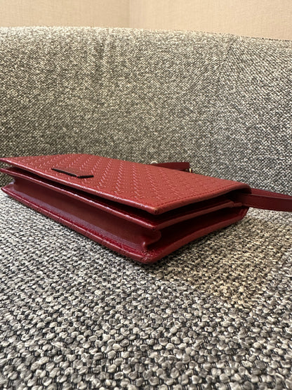 Gucci Microgussimina Continental Flap Wallet in Red Leather