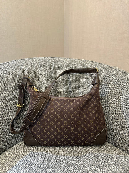 Louis Vuitton Mini Lin Boulogne 30 Shoulder Bag in Monogram Brown Canvas