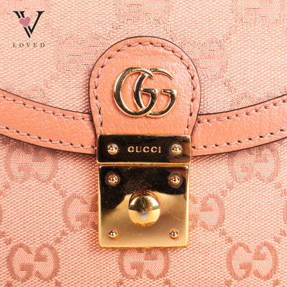 Pink GG Canvas Shoulder Bag