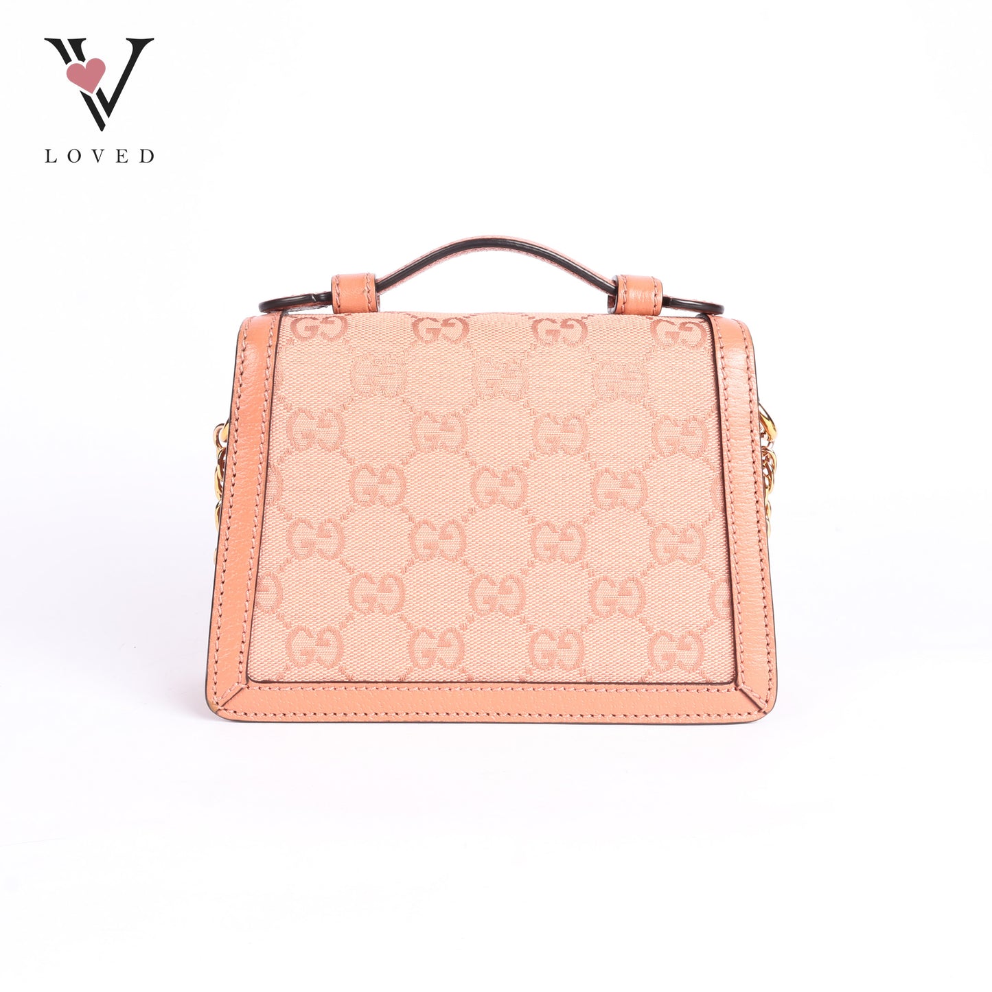 Pink GG Canvas Shoulder Bag