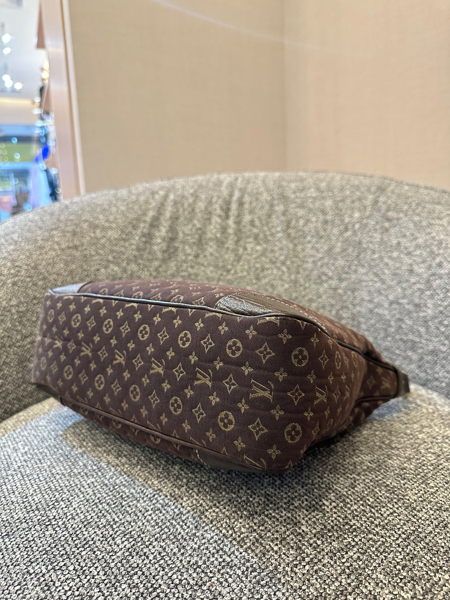 Louis Vuitton Mini Lin Boulogne 30 Shoulder Bag in Monogram Brown Canvas