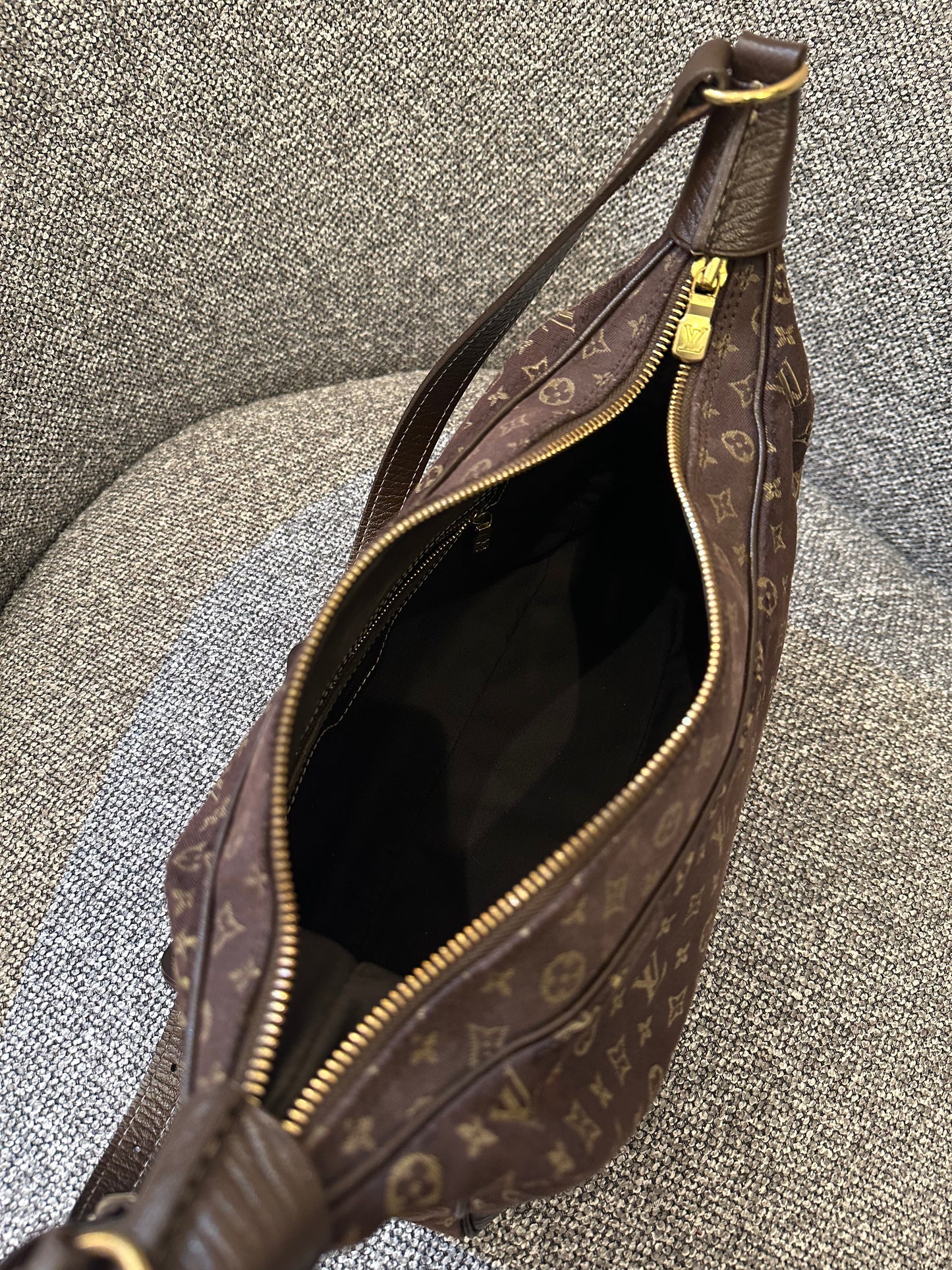 Louis Vuitton Mini Lin Boulogne 30 Shoulder Bag in Monogram Brown Canvas