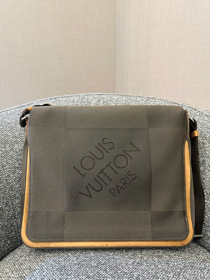 Louis Vuitton Terre Damier Geant Canvas Messenger Bag